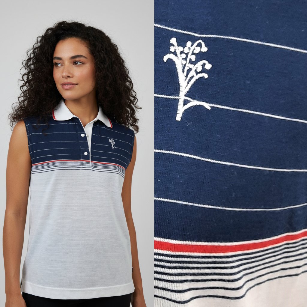 Vtg 70s Knit Tennis Top  Lilys Of Beverly Hills Brand